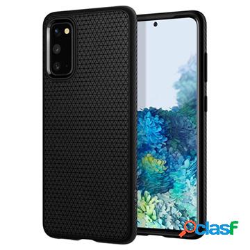 Cover per Samsung Galaxy S20 Spigen Liquid Air - Nera