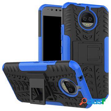 Custodia Ibrida Antiscivolo per Motorola Moto G5S Plus - Blu