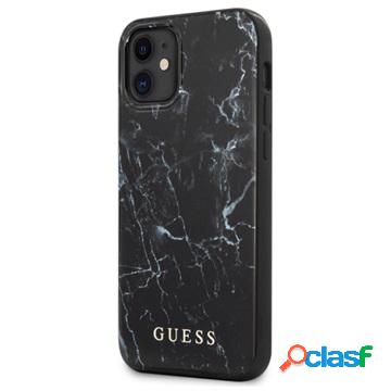 Custodia Ibrida Collection Guess Marble per iPhone 12 Mini -
