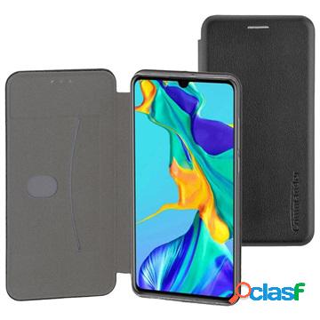 Custodia a Flip Commander Curve per Huawei P30 - Nero