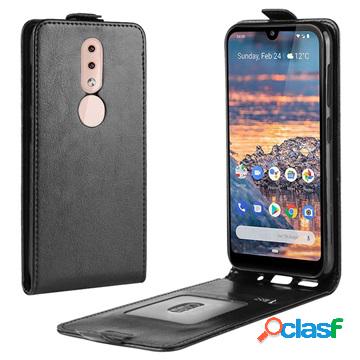 Custodia a Flip Verticale per Nokia 4.2 - Nera