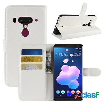 Custodia a Portafoglio per HTC U12+ - Bianco
