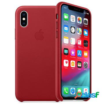 Custodia in Pelle Apple per iPhone XS Max MRWQ2ZM/A - Rosso