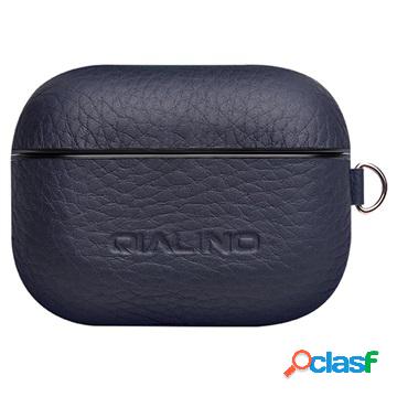 Custodia in Pelle Qialino Premium per AirPods Pro - Blu