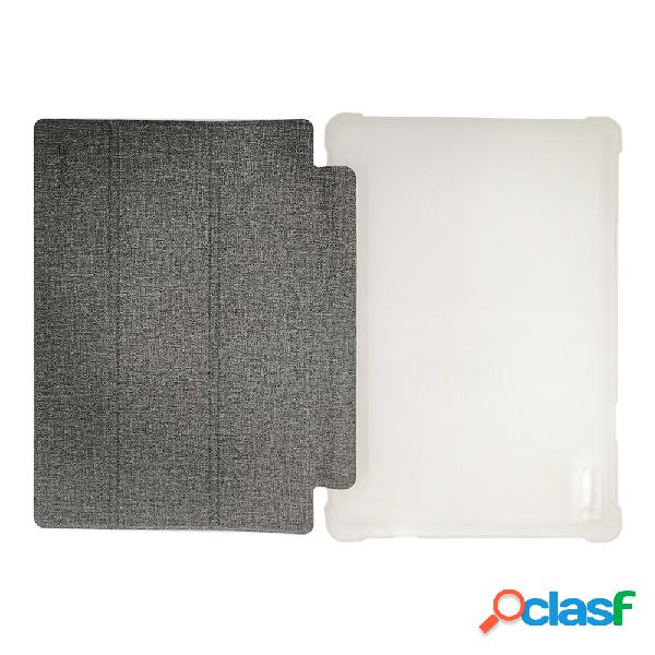 Custodia in pelle con guscio di cristallo per tablet 10.1