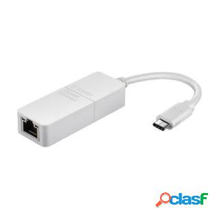 D-Link DUB-E130 Adattatore Gigabit USB-C Ethernet Bianco