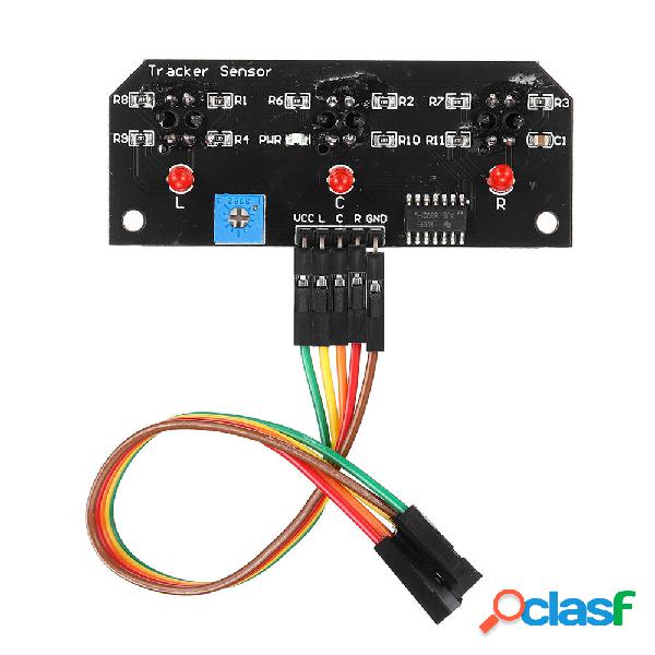 DC 5V Modulo sensore di tracciamento linea a infrarossi a 3