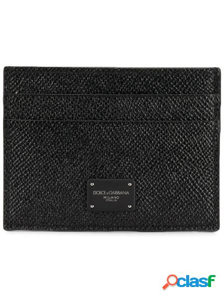 DOLCE E GABBANA PORTACARTE UOMO BP0330AZ60280999 PELLE NERO