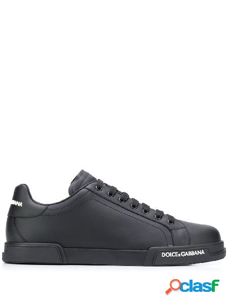 DOLCE E GABBANA SNEAKERS UOMO CS1774AA3358B956 PELLE NERO