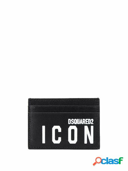 DSQUARED2 PORTACARTE UOMO CCM000512903205M063 PELLE NERO