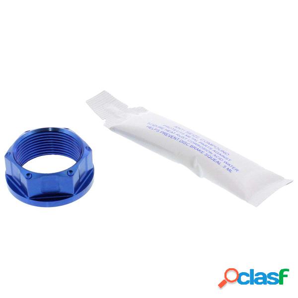 Dado perno ruota m25x1.25 28mm titan blau