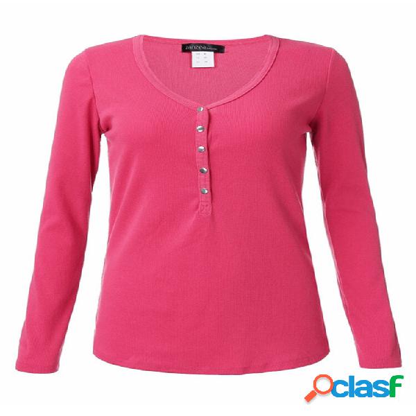 Donne V - Maglia a manica lunga a maniche lunghe Sottile