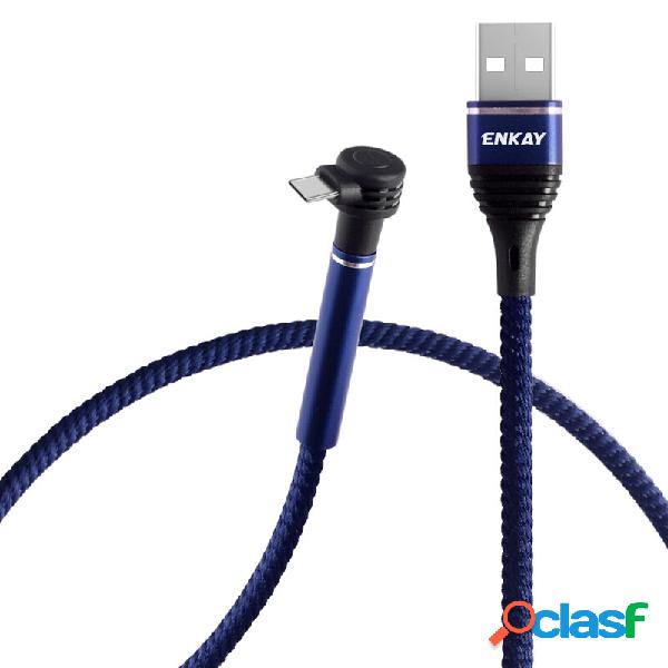 ENKAY 2.4A USB Type C Cavo dati Ricarica rapida per Huawei