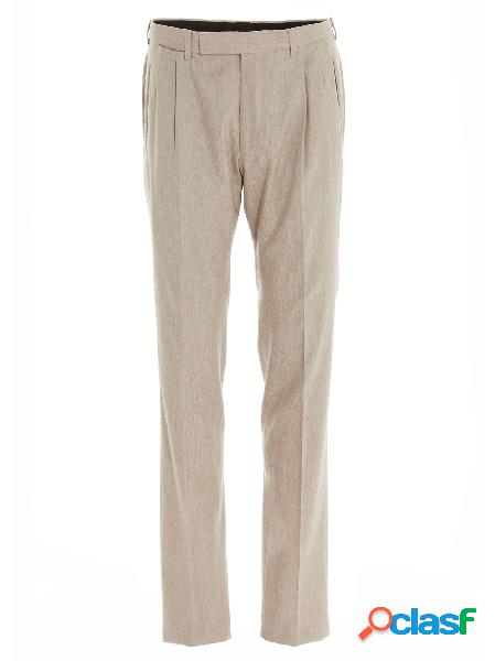 ERMENEGILDO ZEGNA PANTALONI UOMO 75FK12857F076 BEIGE