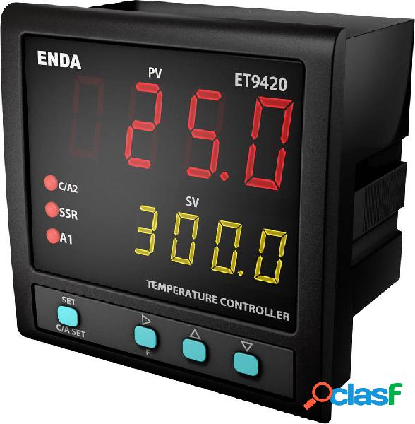 Enda ET9420-230 PID Termostato Pt100, J, K, T, S, R Relè 2