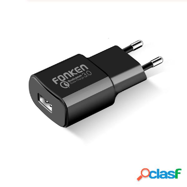 FONKEN 3A Caricatore rapido USB 3.0 Adattatore per presa UE