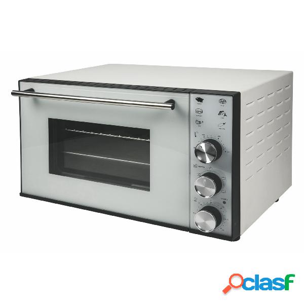 FORNO 38 LT BIANCO 1800 W VENTILATO in Vetro - Acciaio,