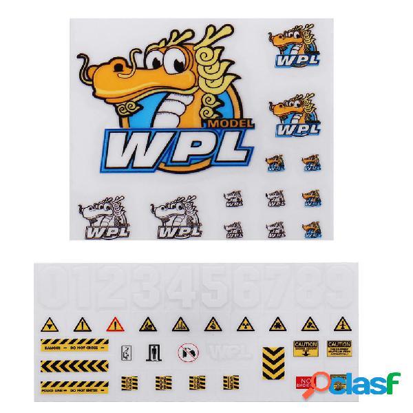 Foglio adesivi 2 pezzi per 1/16 WPL B-1 B16 B14 B16 B24 B36