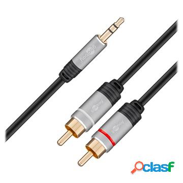 Goobay Plus 3.5mm / 2 x RCA Male Stereo Cable - 5m