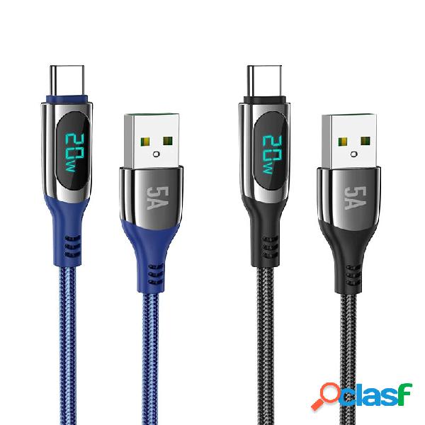 HOCO S51 Cavo da USB a USB-C LED Display 5A Cavo USB-C PD3.0