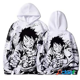 Inspired by One Piece Hoodie Cartoon Monkey D. Luffy Roronoa