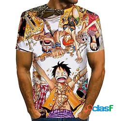 Ispirato da One Piece Monkey D.Rufy Maglietta Anime 100%