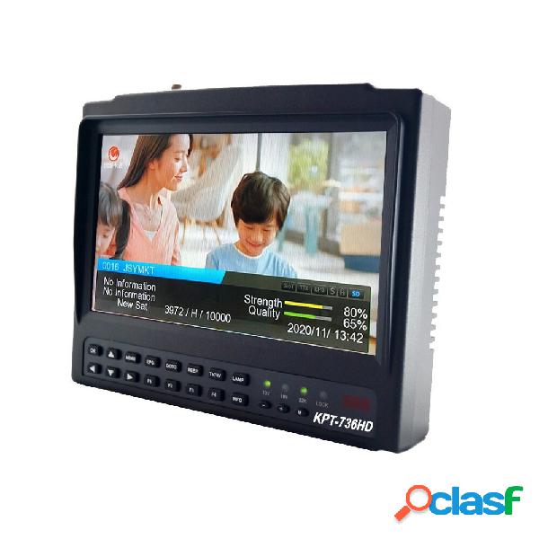 KPT-736HD MPEG-4 DVB-S2 + HEVC H2.65 4K Satellite Finder TV