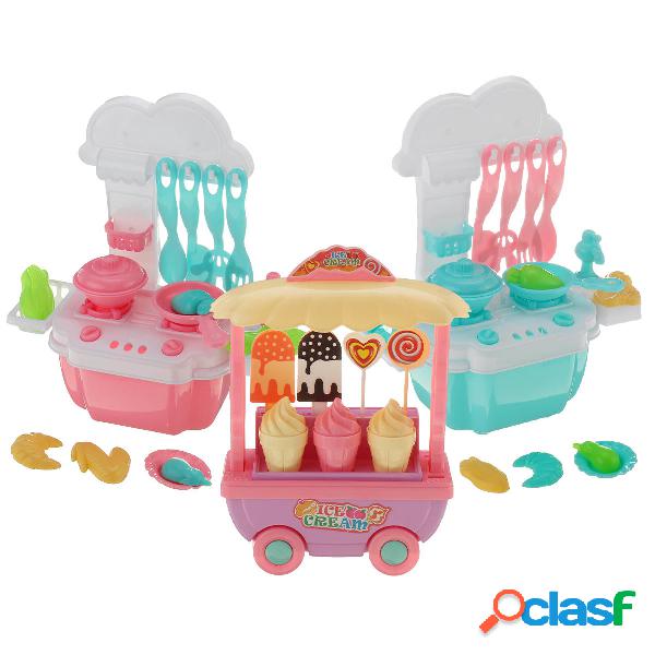 Kid Play House Cucina giocattolo Pentole Pentole Piatti Cibo