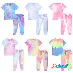 Kids Boys T-shirt Pants Clothing Set Short Sleeve 2 Pieces