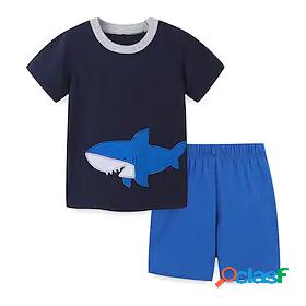 Kids Boys T-shirt Shorts Clothing Set Short Sleeve 2 Pieces