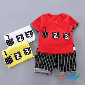 Kids Boys T-shirt Shorts Clothing Set Short Sleeve 2 Pieces