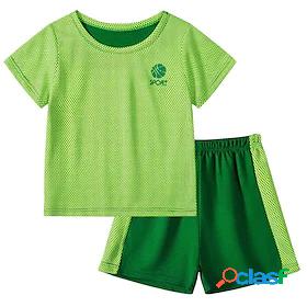 Kids Boys T-shirt Shorts Clothing Set Short Sleeve 2 Pieces