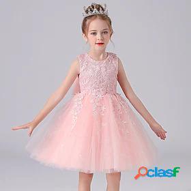 Kids Little Girls Dress Flower Birthday Party Festival Bow