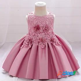 Kids Little Girls Dress Jacquard Party Birthday Party Beaded