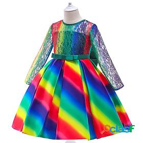 Kids Little Girls Dress Rainbow Daily Holiday Date Skater