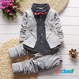 Kids Toddler Boys Shirt Pants FormalSet Long Sleeve 2 Pieces