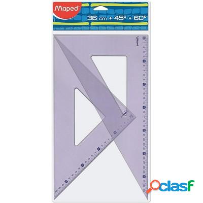 Kit squadre Maped Geometric 36 cm 45 gradi + 60 gradi