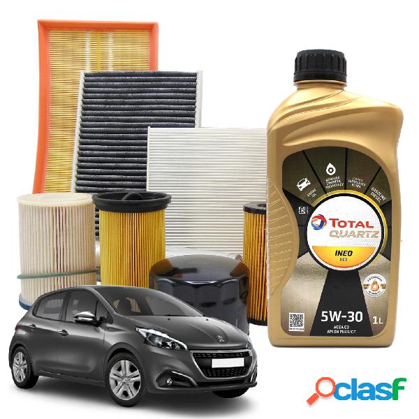 Kit tagliando Filtri + Olio Peugeot 208 DS3 1.6 Hdi Olio