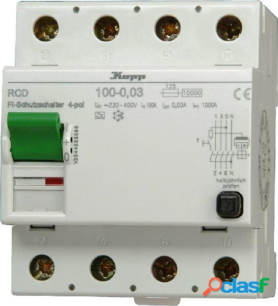 Kopp 750243797 Interruttore differenziale di sicurezza A 125