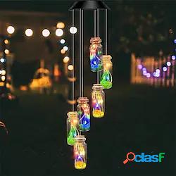 Lampada Solare Campanello Eolico Luce Che Cambia Colore