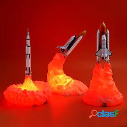 Lampada Space Shuttle Con Stampa 3D Luci Notturne A Razzo