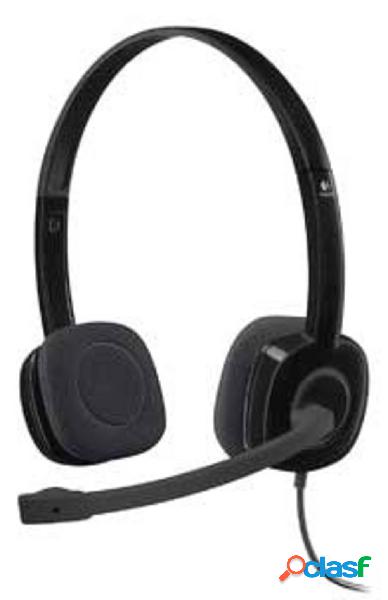 Logitech H151 Computer Cuffie On Ear via cavo Stereo Nero