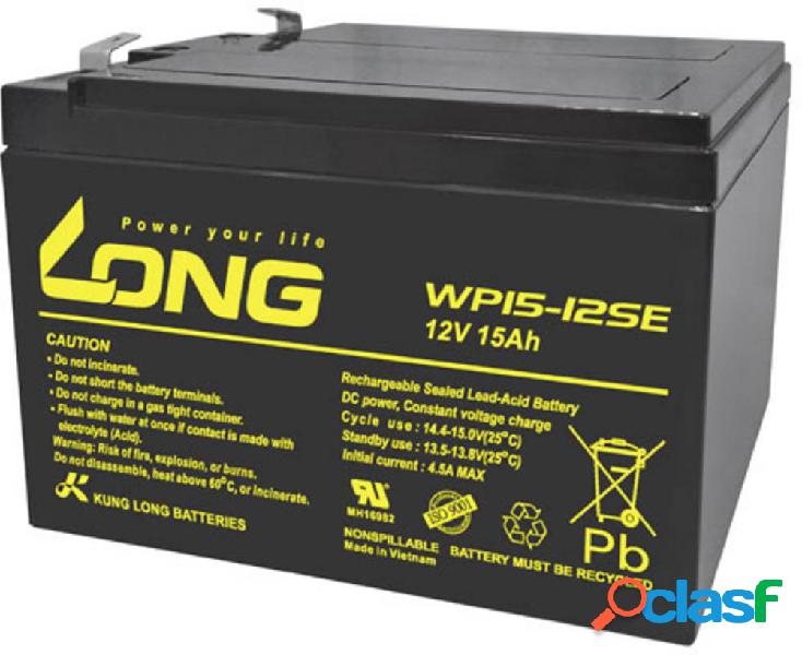 Long WP15-12SE WP15-12SE Batteria al piombo 12 V 15 Ah