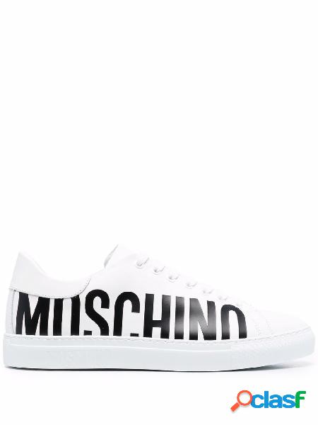 MOSCHINO SNEAKERS UOMO MB15012G1AGA0100 PELLE BIANCO