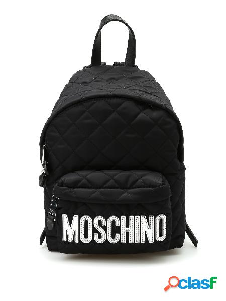 MOSCHINO ZAINO DONNA B760882014555 TESSUTO NERO