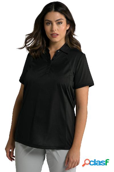 Maglia polo dal taglio aderente in piqué con tasca con zip