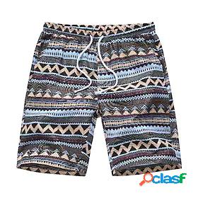 Mens Casual Shorts Knee Length Pants Micro-elastic Casual