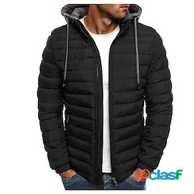 Mens Down Winter Daily Outdoor Regular Coat Turndown Zipper
