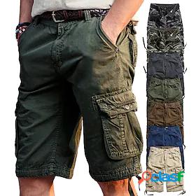 Mens Hiking Cargo Shorts Hiking Shorts Camo Military Summer