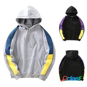 Mens Hoodie Bishop Sleeve Pocket Hooded Medium Spring Fall
